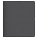 vidaXL Écran de balcon anthracite 120x800 cm 100  polyester oxford