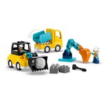 LEGO DUPLO 10475 Les véhicules de chantier 3-en-1  22 pièces  2 figurines