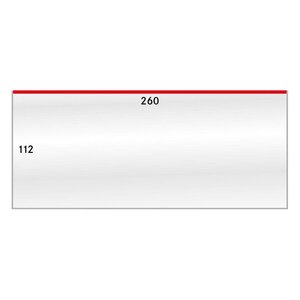 Gaines de protection 260 x 112 mm pour longues enveloppes.