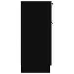 vidaXL Buffet noir 30x30x70 cm bois d'ingénierie