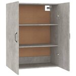 vidaXL Armoire suspendue Gris béton 69 5x34x90 cm Bois d'ingénierie
