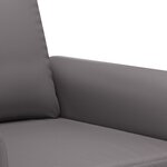 vidaXL Fauteuil Gris 60 cm Similicuir
