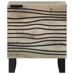 vidaXL Tables de chevet 2 Pièces Naturel 40 x 33.5 x 46 cm