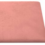 vidaXL Tête de lit murale 12 Pièces Rose Velours