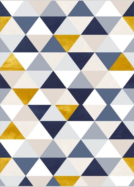 Tapis d'intérieur Triangle 200 x 290 cm - Jaune