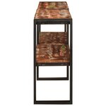 vidaXL Table console Multicolore bois de récupération massif