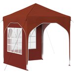 vidaXL Tente de fête pop-up 192 x 192 x 245 cm Terre cuite