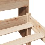 vidaXL Lit bibliothèque sans matelas 90x190 cm bois de pin massif