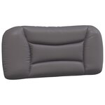 vidaXL Cadre de lit sans matelas Hvar gris 90x190 cm similicuir