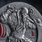 RAGNAR LOTHBROK The Way to Valhalla 2 Oz Silver Coin 2000 Francs Cameroon 2024