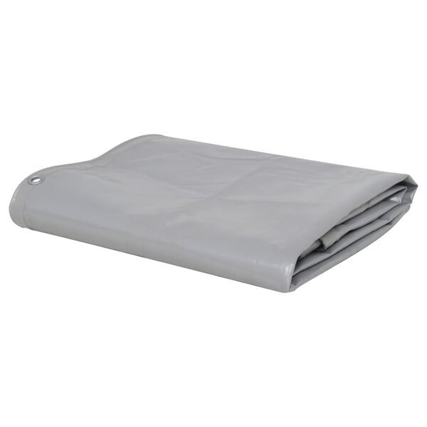 vidaXL Bâche 650 g / m² 6 x 8 m Gris