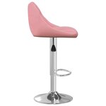 vidaXL Tabouret de bar Rose Velours