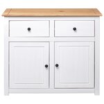 vidaXL Buffet Blanc 93x40x80 cm Pin Gamme Panama