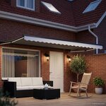 vidaXL Auvent rétractable électrique Blanc 5 x 3 m