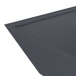 vidaXL Planteur en métal Anthracite Métal 50 x 50 x 15 cm