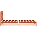 vidaXL Cadre de lit sans matelas cire marron 100x200cm bois pin massif