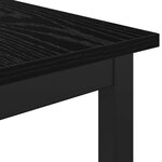 vidaXL banc Chêne noir 110 x 35 x 45 cm Bois d'ingénierie