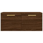vidaXL Armoire murale chêne marron 80x36 5x35 cm bois d'ingénierie
