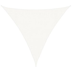 vidaXL Voile d'ombrage PEHD Triangulaire 3 6 x 3 6 x 3 6 m Blanc