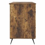 vidaXL Bureau Chêne fumé 142 5 x 50 x 75 cm Bois d'ingénierie
