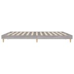 vidaXL Cadre de lit sans matelas sonoma gris 200x200 cm