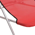 vidaXL Chaises plage pliantes lot de 2 textilène acier enduit poudre