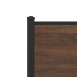 vidaXL Cadre de lit en métal sans matelas chêne marron 120x200 cm