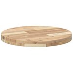 vidaXL Dessus de table rond Ø50x4 cm bois massif d'acacia
