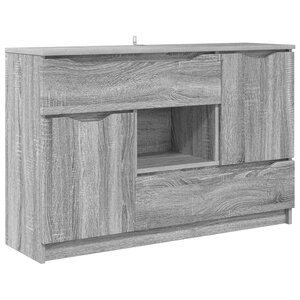 vidaXL Buffet Gris Sonoma 100 x 30 x 65 6 Bois d'ingénierie