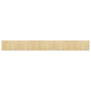 vidaXL Tapis rectangulaire naturel clair 60x500 cm bambou