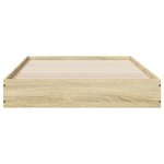 vidaXL Cadre de lit sans matelas chêne sonoma 90x200 cm