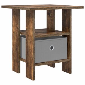 vidaXL Table de chevet Chêne fumé 41 x 40 x 45 cm Bois d'ingénierie