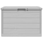 vidaXL Boîte à coussins d'extérieur gris 77 5x44 5x53 cm polypropylène