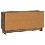 vidaXL Meuble TV Chêne fumé 102 x 34 5 x 50 cm Bois d'ingénierie