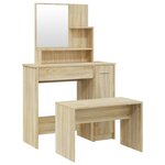 vidaXL Ensemble de coiffeuse Chêne Sonoma 86 5x35x136 cm
