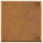 Foyer carré vidaXL 80x80x43 cm en acier anti-météo