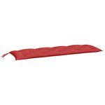 vidaXL Coussins de banc jardin lot de 2 rouge 150x50x7 cm tissu Oxford