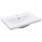 vidaXL Cadre de lavabo de salle de bain vasque à encastrer Noir Fer