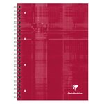 Cahier Bind'O Block 22 5x29 7 160p Q.5x5 cadré 4 couleurs de bandes perfo. 4 trous CLAIREFONTAINE