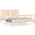 vidaXL Cadre de lit sans matelas 160x200 cm bois massif de pin