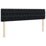 VidaXL Cadre de lit ottoman avec matelas noir 180x200cm velours