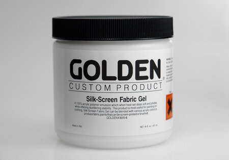 Gel tissu Silkscreen Fabric Golden 473 ml