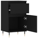 vidaXL Buffets 2 Pièces noir 40x35x70 cm bois d’ingénierie