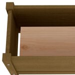 vidaXL Jardinière d'extérieur Marron miel 60x31x31 cm Bois de pin