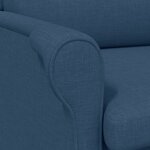 vidaXL Fauteuil bleu 52 cm en tissu