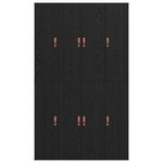 vidaXL Cadre de lit avec rangement Chêne noir 120 x 190 cm