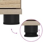 vidaXL Banc d'entrée avec coussin Chêne Sonoma 60 x 38 x 46 cm