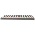 vidaXL Cadre de lit Gris 120x190 cm Bois pin massif Petit Double