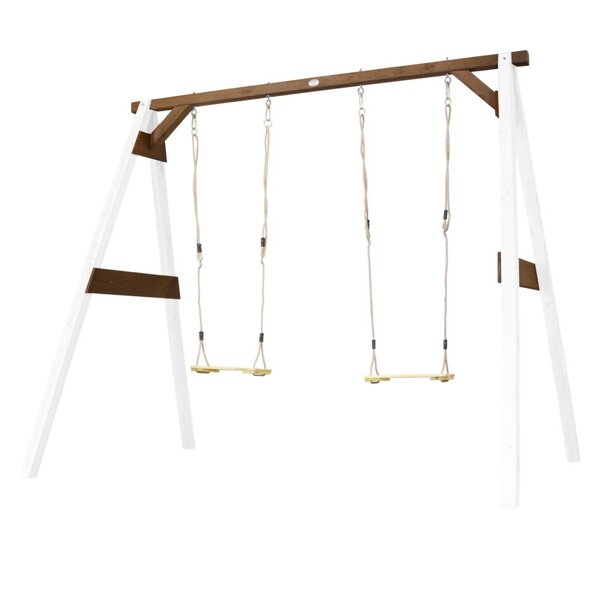 AXI Portique 4 en 1 Sports Fun Blanc Marron 160x254x207cm