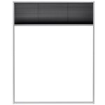 vidaXL Moustiquaire plissée pour fenêtre Aluminium 80 x 100 cm